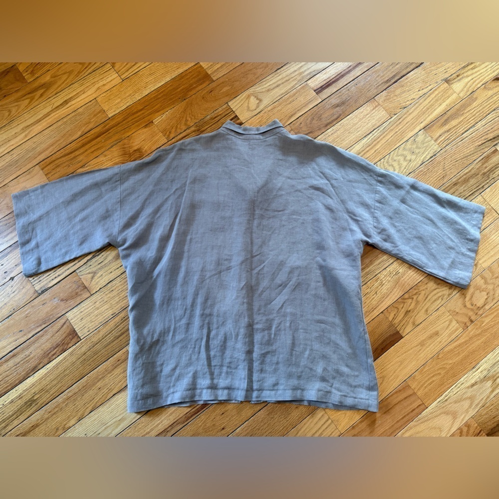 Bryn Walker Tunic Top Shirt Blouse Womens Size XL Oversize Boxy Lagenlook Linen - Picture 7 of 12
